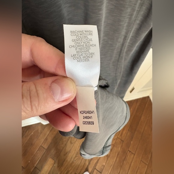 Pure Jill Sand-Washed Slub Knit Midi Dress – Size M – Effortless Coastal Chic - Picture 13 of 13